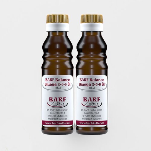 BARF Balance Omega 3-6-9 Öl 6 x 100 ml