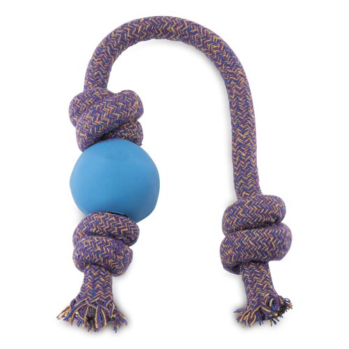 Beco Ball mit Seil Blau Größe S