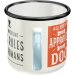 Emaille Becher "Dog Rules"