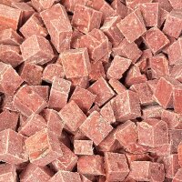 Kaninchenkarkasse gewolft Würfel
